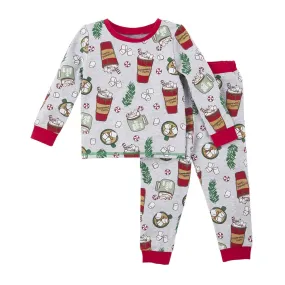 2-Piece Pajama Set, Peppermint Mocha