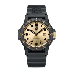 44MM LUMINOX LEATHERBACK SEA TURTLE GIANT QUARTZ WATCH WITH BRILLIANT GOLD DATE DIAL