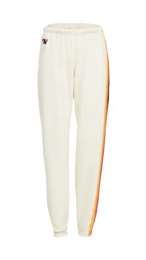 5 Stripe Womens Sweatpant Vintage White