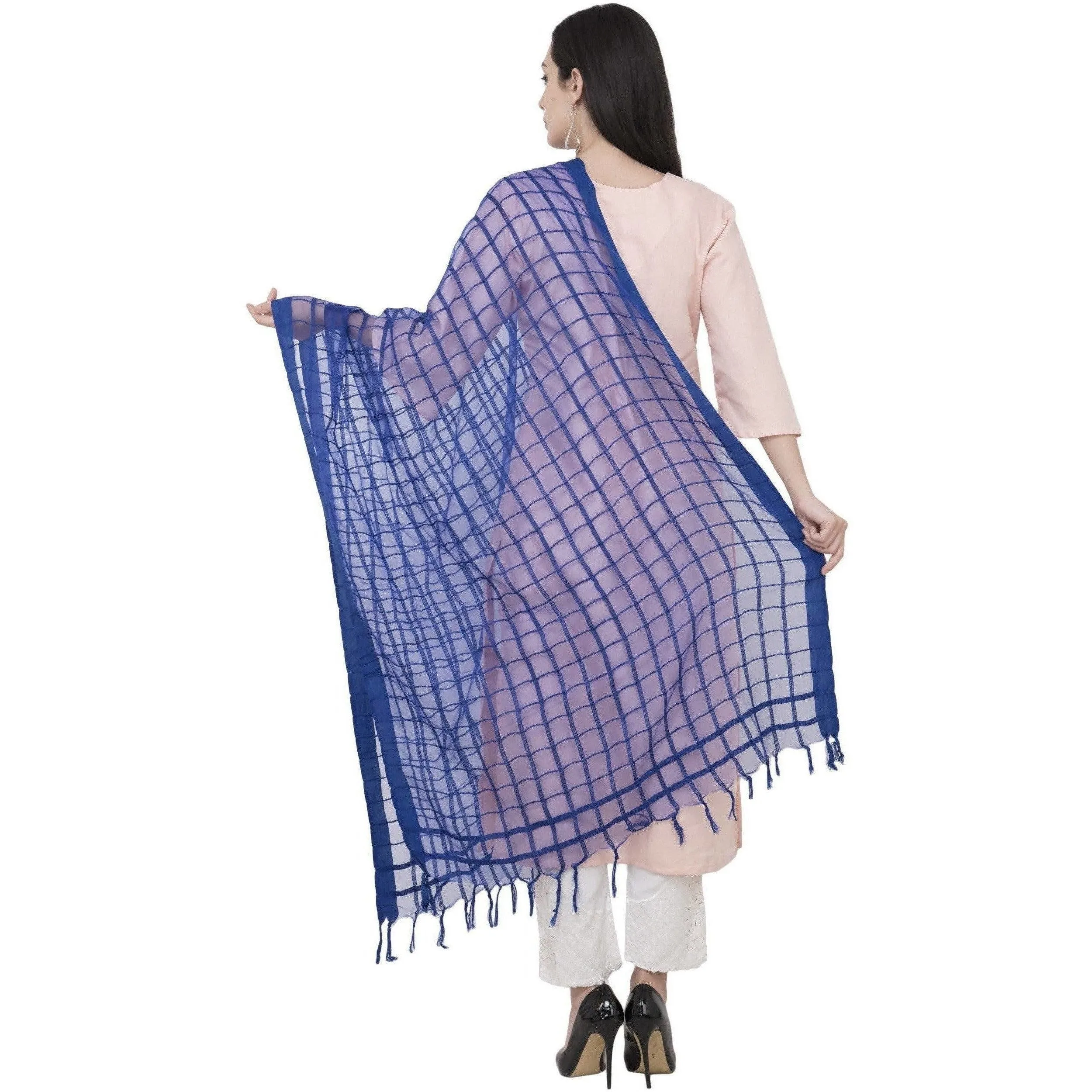 A R Silk Cotton Square Regular Dupatta Color Royal Dupatta or Chunni