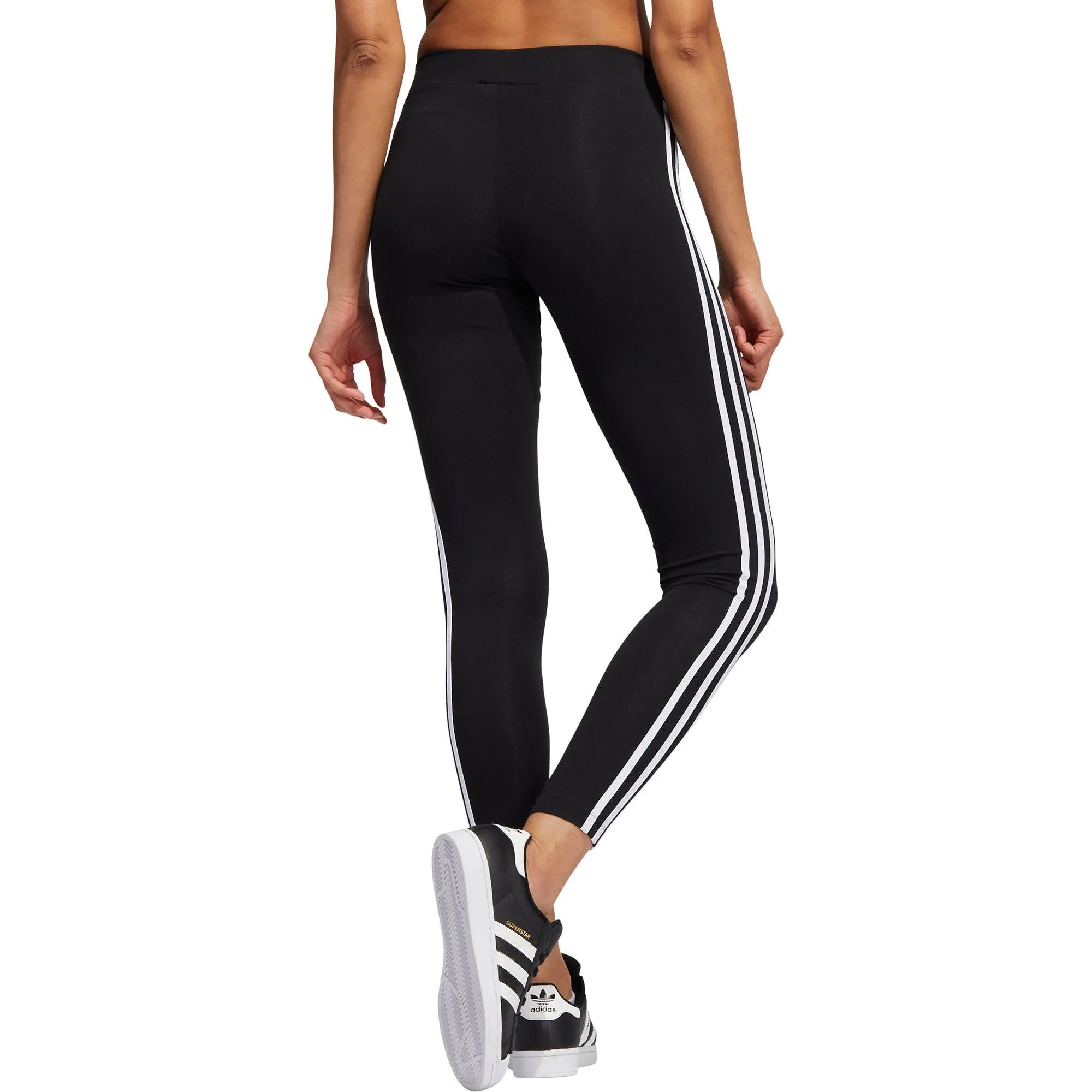 adidas Adicolour Classic 3 Stripes Womens Long Training Tights - Black