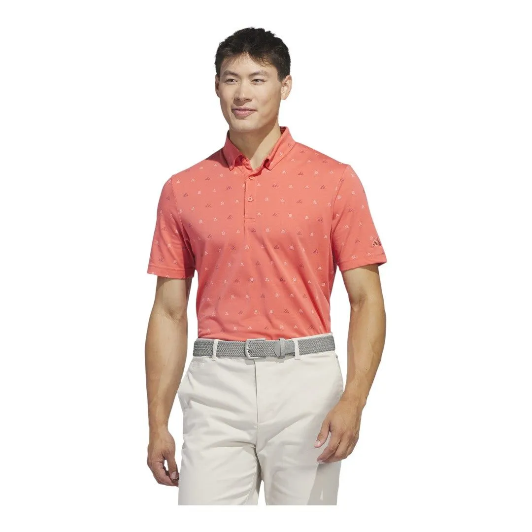 adidas Go-To Mini-Crest Golf Print Shirt IS7333