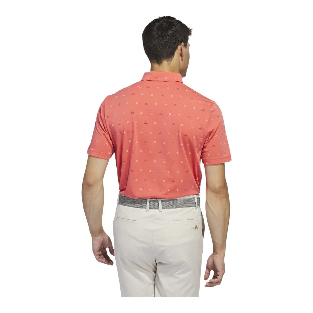 adidas Go-To Mini-Crest Golf Print Shirt IS7333