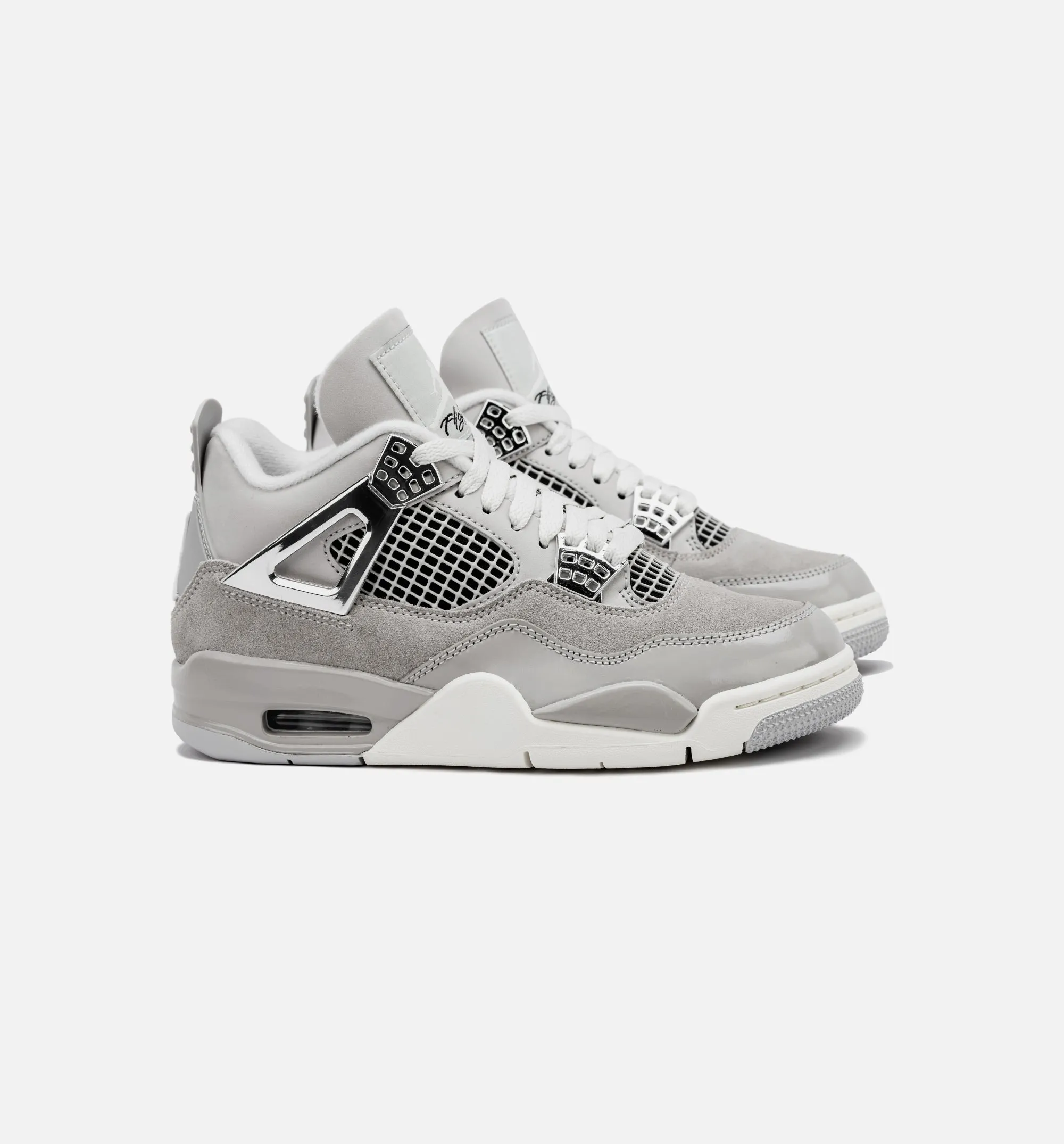 Air Jordan 4 Retro Frozen Moments Womens Lifestyle Shoe - Grey/White Limit One Per Customer