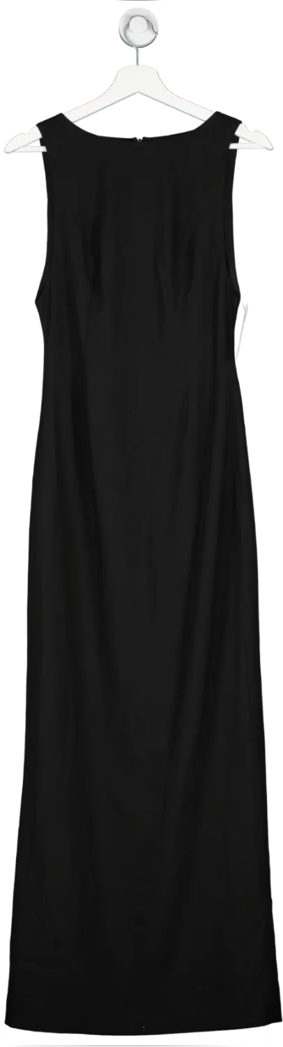 ALB Anne Louise Black Tailored Sleeveless Maxi Dress UK M