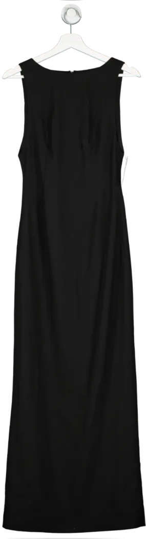 ALB Anne Louise Black Tailored Sleeveless Maxi Dress UK M