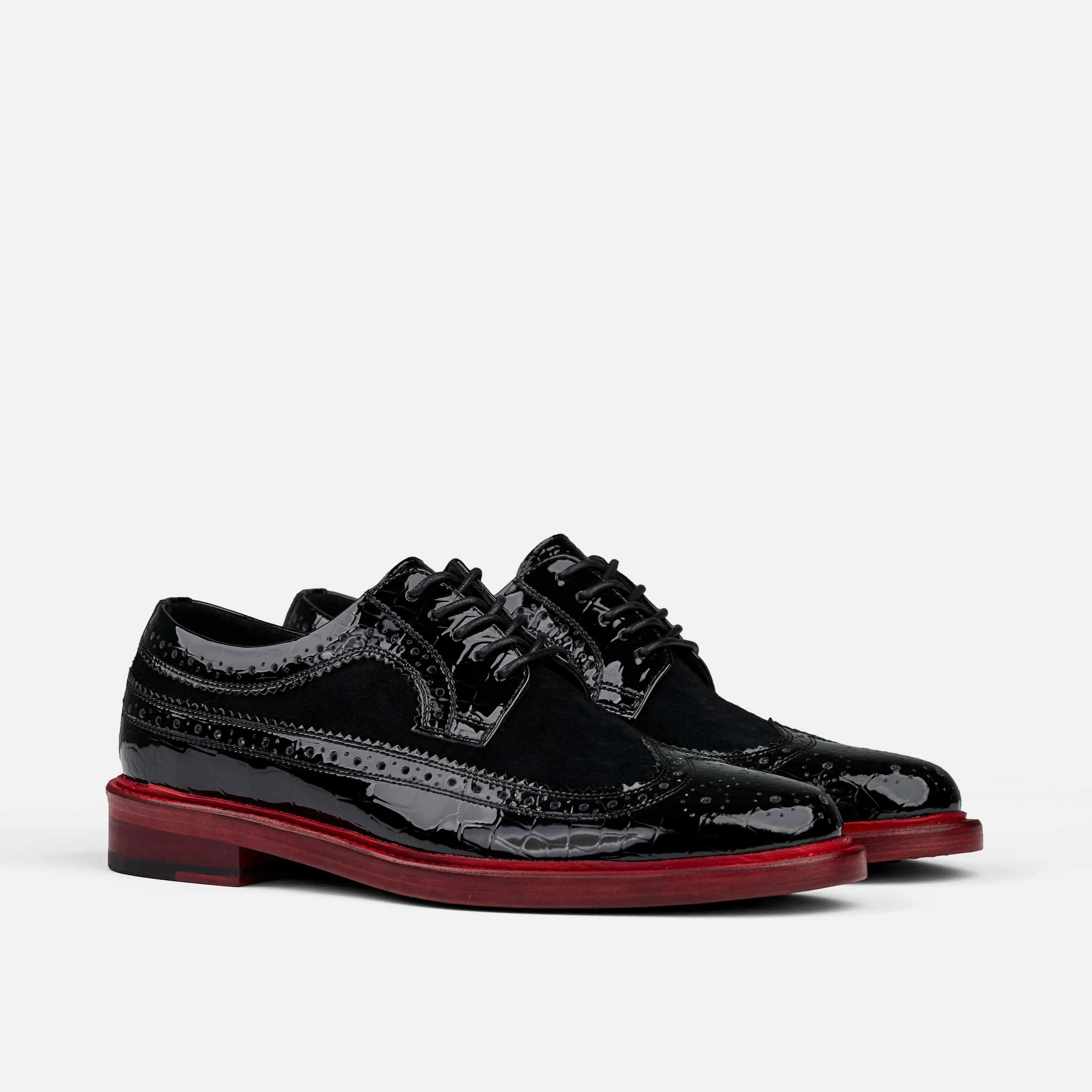 Alexander Black Patent Leather Longwings