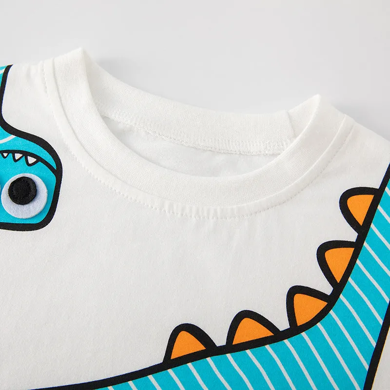 Baby Kid Boys Dinosaur Print Tops Wholesale 240409278