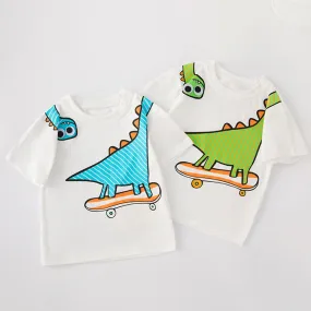 Baby Kid Boys Dinosaur Print Tops Wholesale 240409278