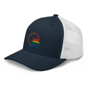 Beach Pride Retro Trucker Hat