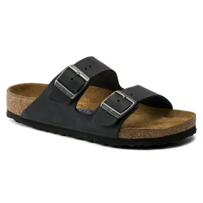 Birkenstock UNISEX Arizona Soft Footbed Oiled Leather (Black - Wide Fit)