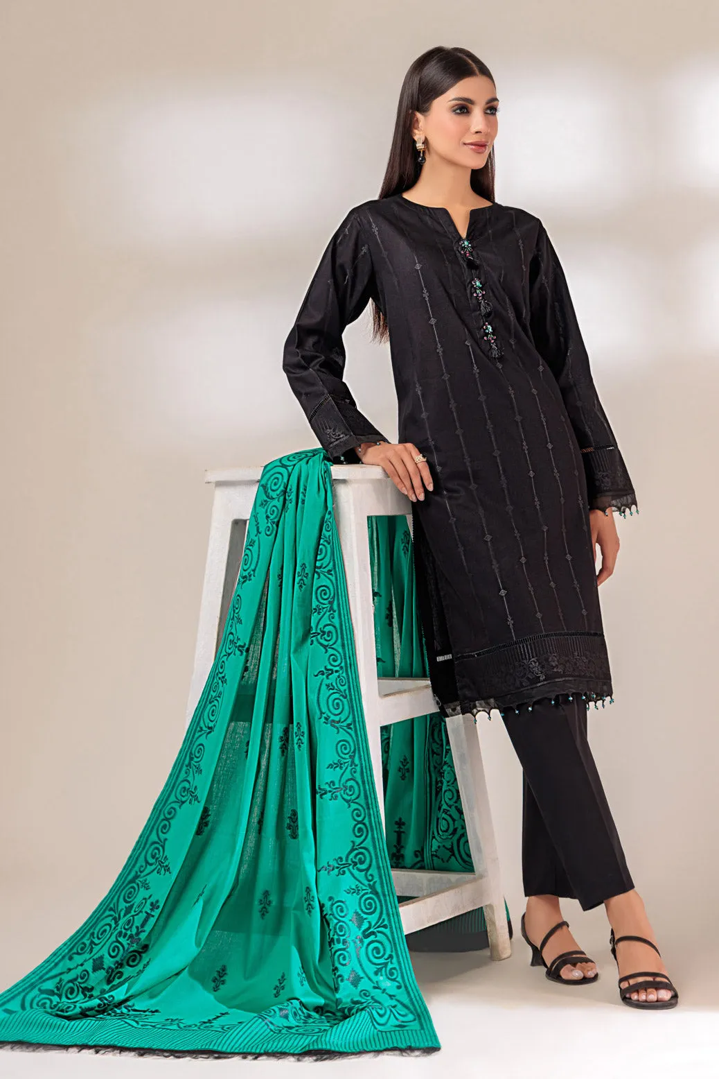 BLACK-JACQUARD-3 PIECE (JRS233P02)