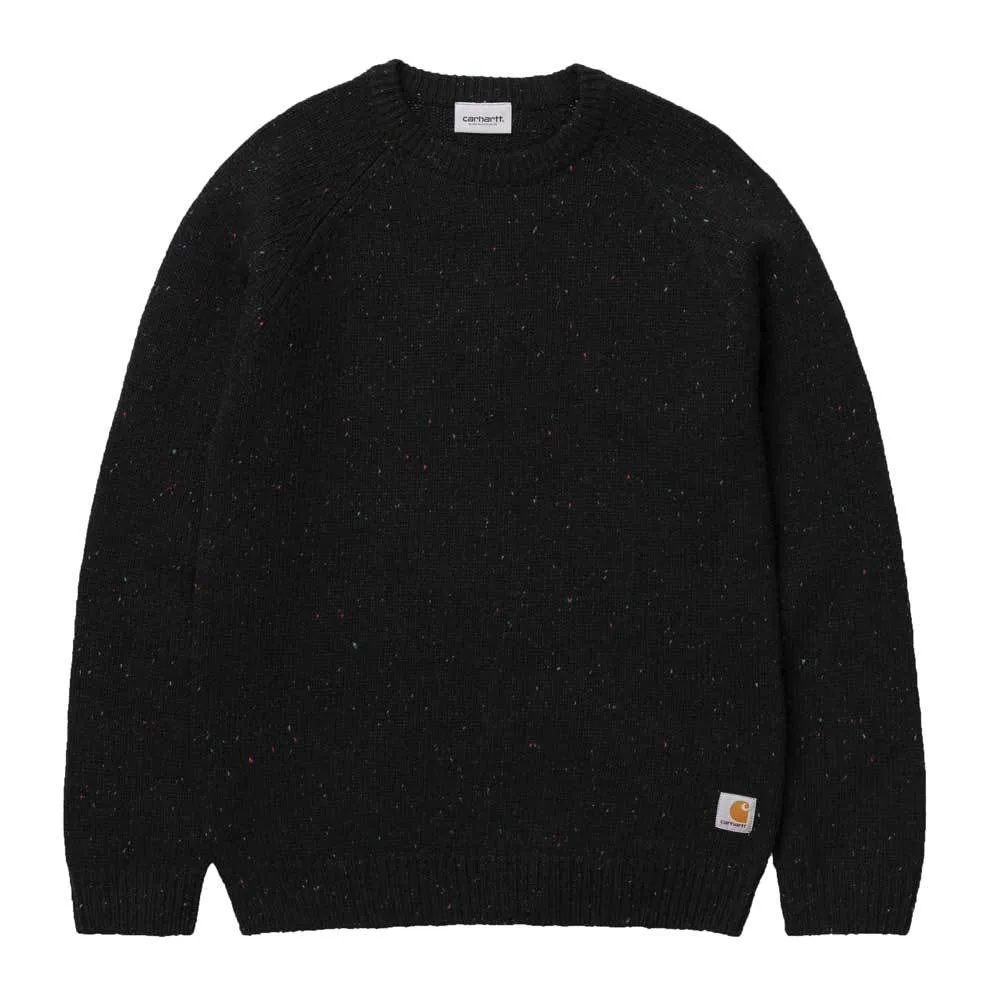 Carhartt WIP Anglistic Sweater - Black Heather