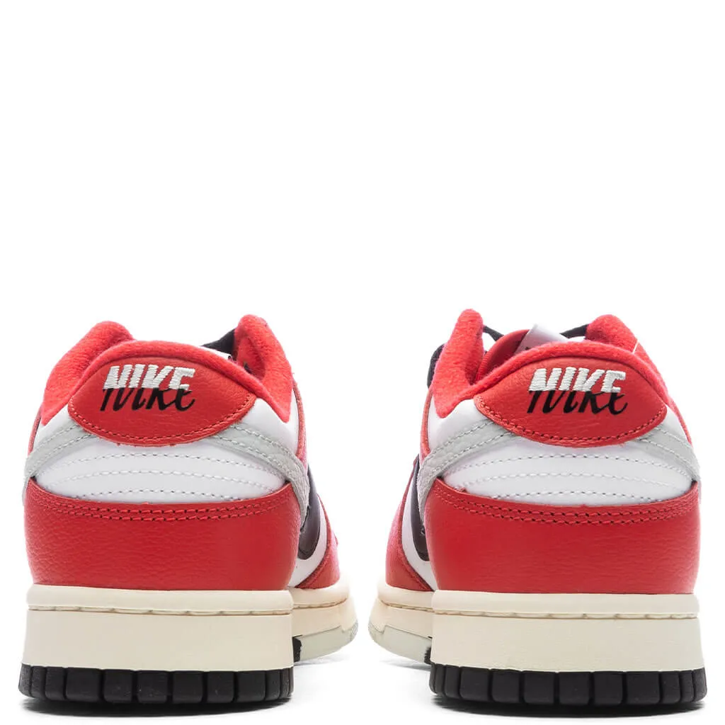 Dunk Low Retro Premium 'Chicago Split' - University Red/Black/Light Silver