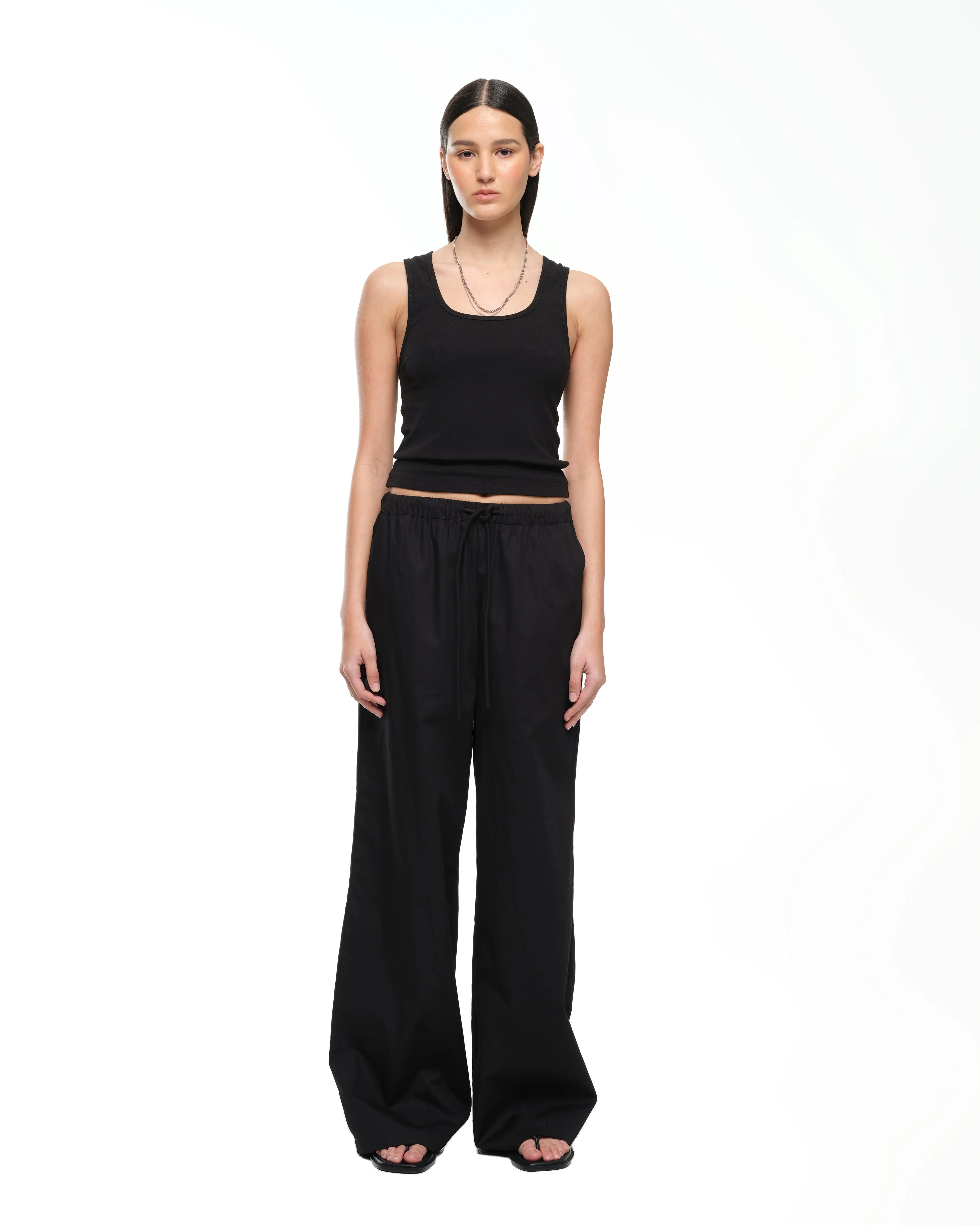 EVERYDAY WIDE LEG PANT - BLACK