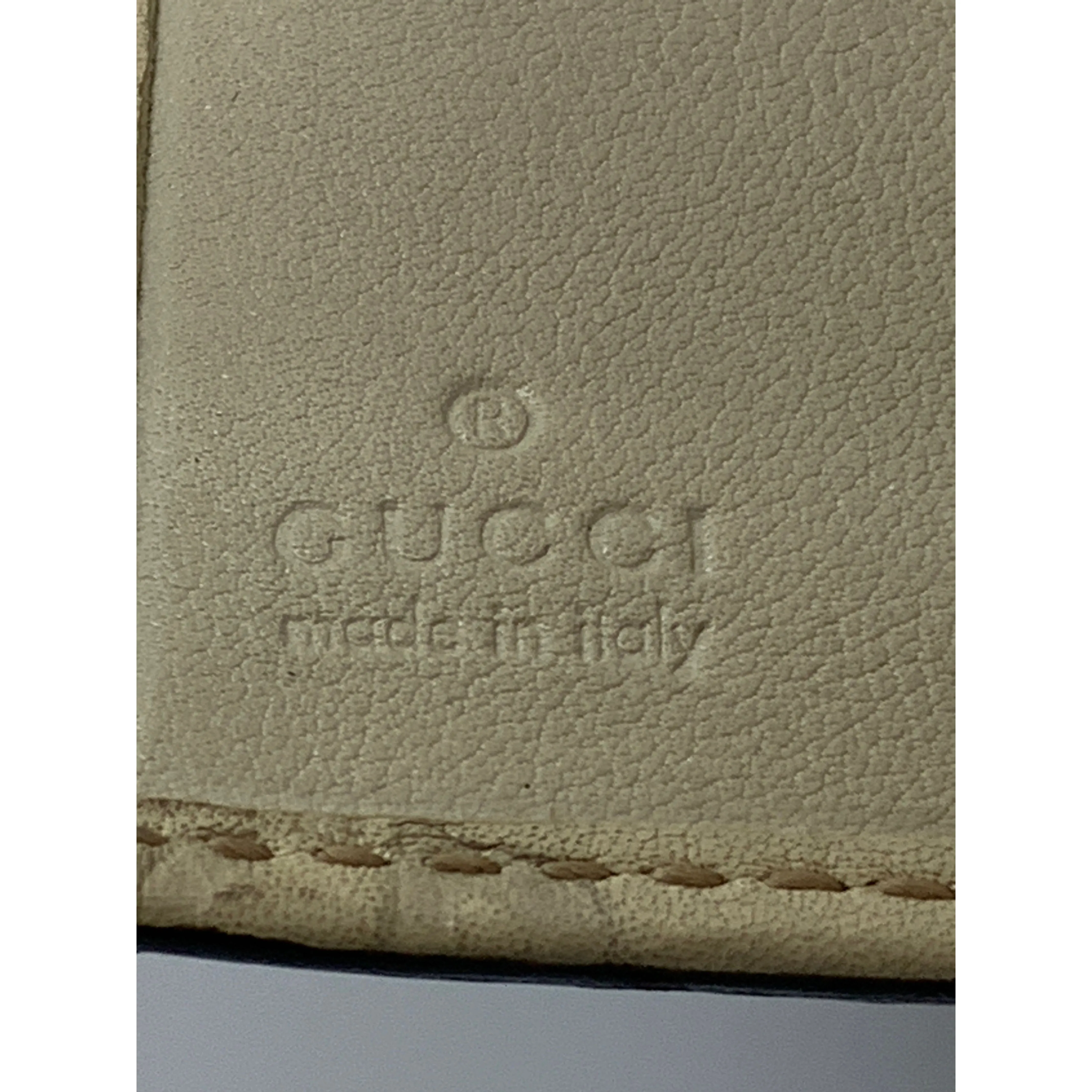 #GUCCI/Long Wallet/BLK/Leather/All Over Print