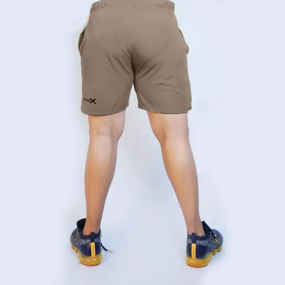 GymX Coffee Beige Shorts : Aesthetics Series- Sale