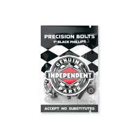 Independent Genuine Parts Black Hardware Phillips 1''