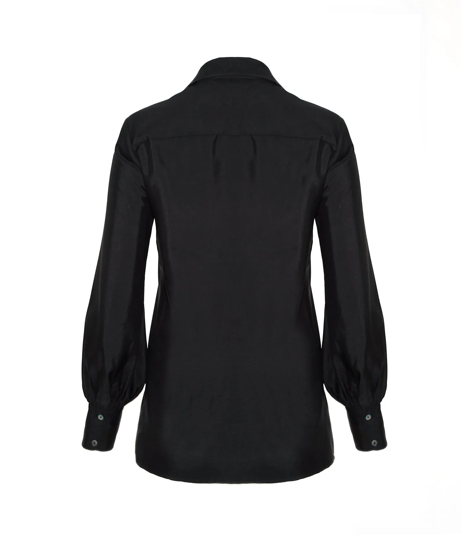 LINDA SILK SHIRT BLACK