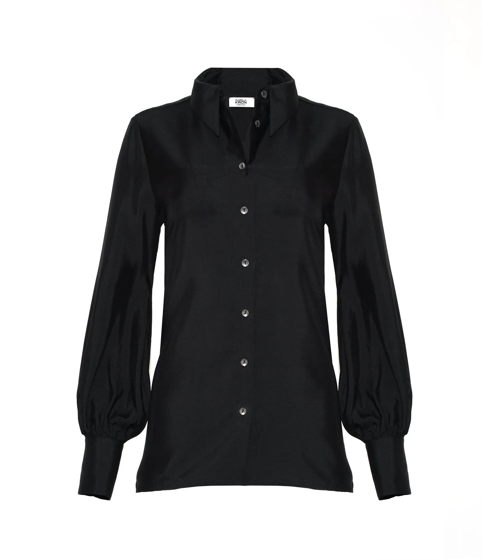 LINDA SILK SHIRT BLACK