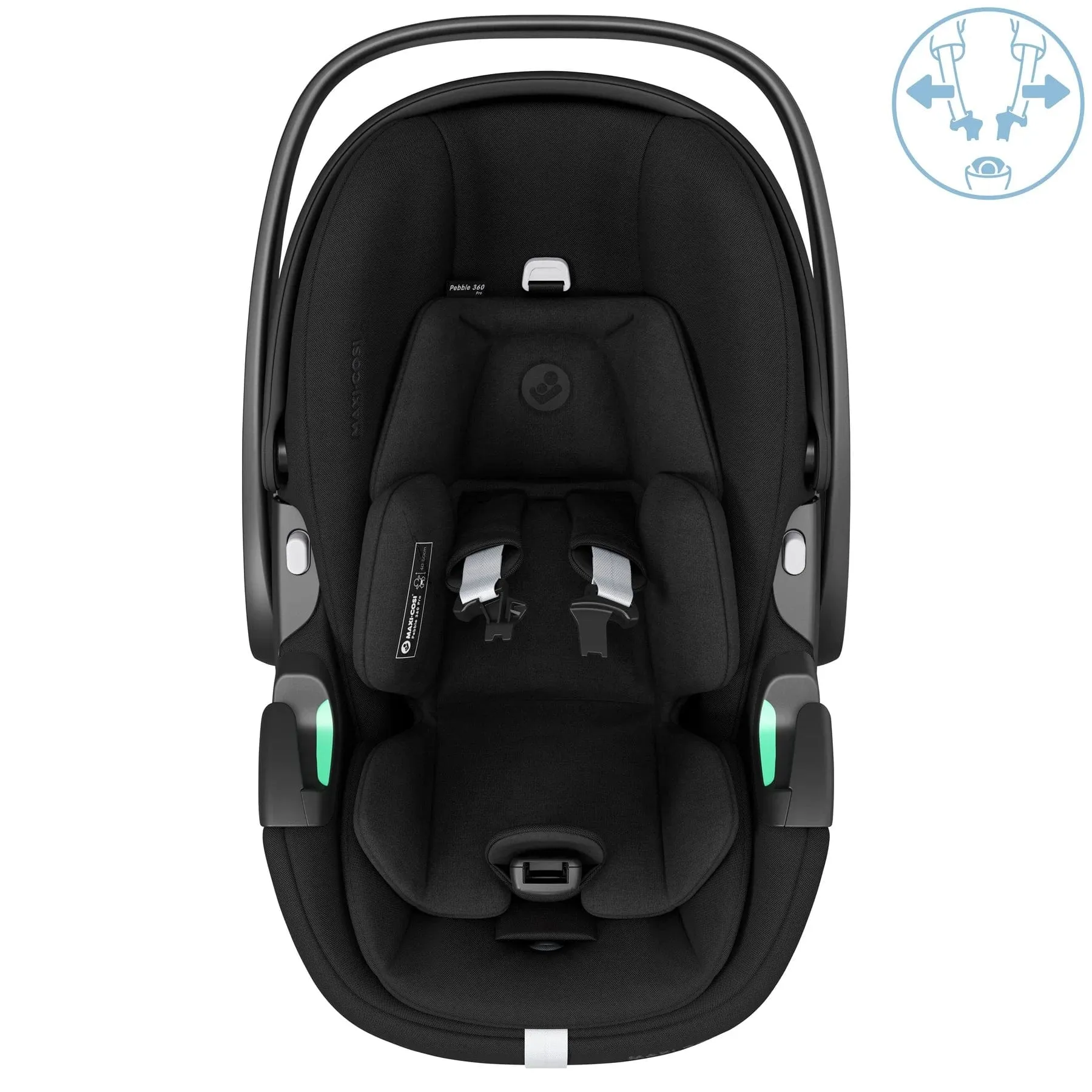 Mamas & Papas Strada Pebble 360 PRO Travel System - Black Diamond