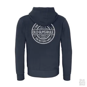 'Natural Traction' Zip Hoodie - Navy