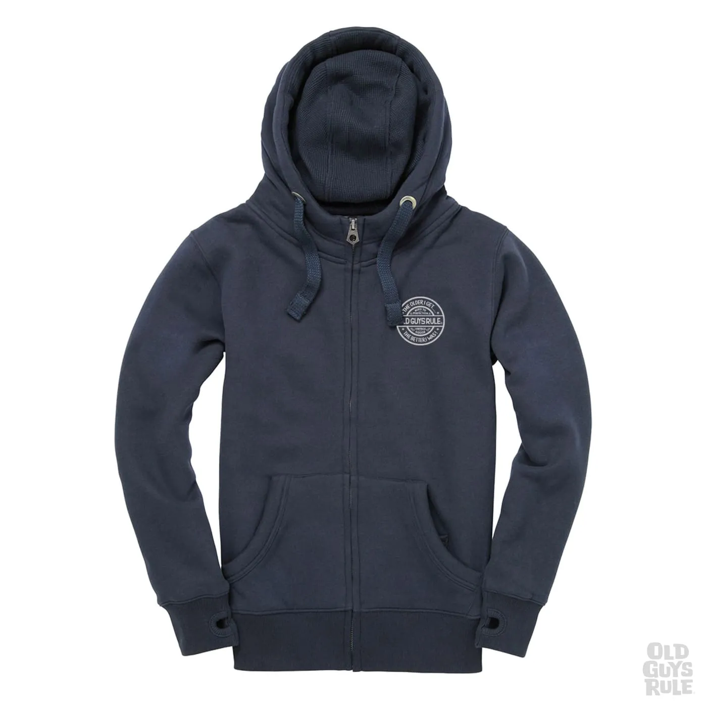 'Natural Traction' Zip Hoodie - Navy