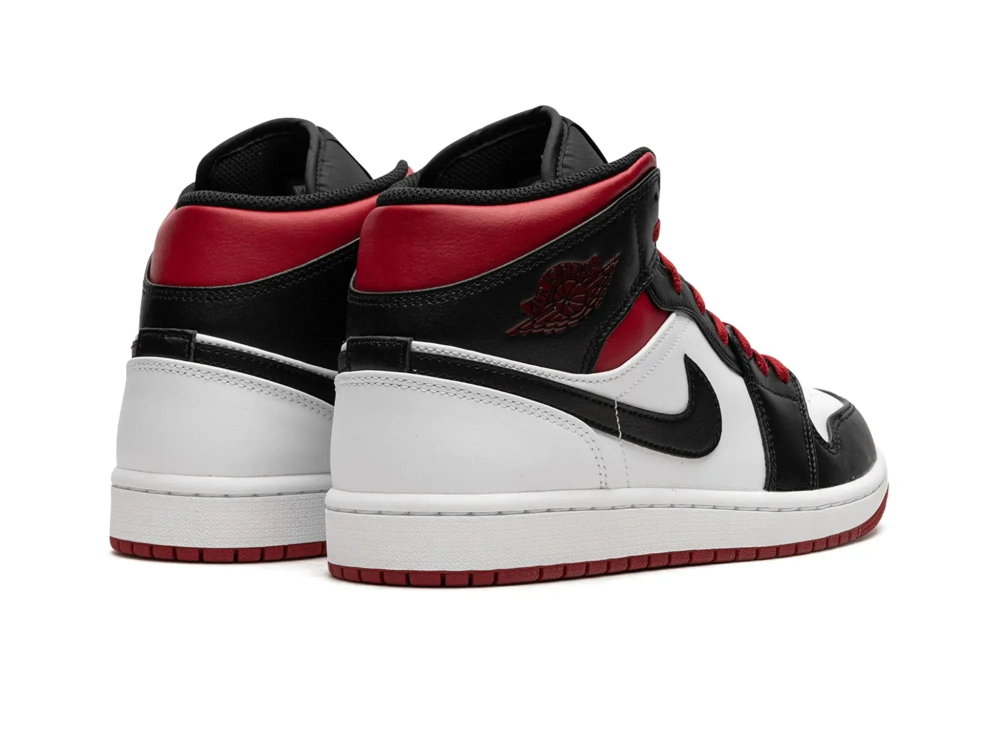 Nike Air Jordan 1 Mid "Black Toe White Gym Red"