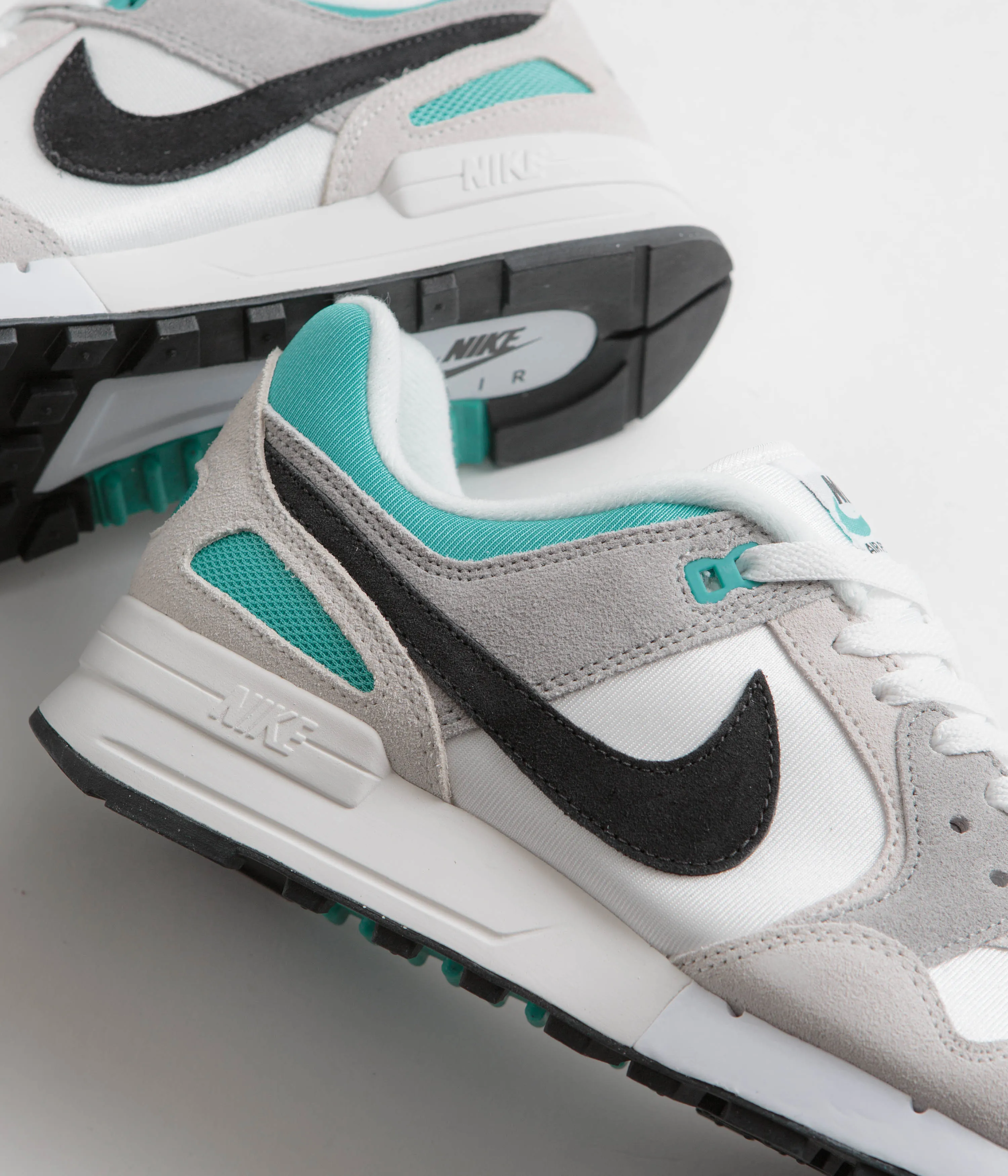 Nike Air Pegasus '89 Shoes - White / Black - Platinum Tint - Dusty Cactus