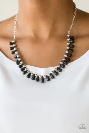 Paparazzi Necklace ~ Extinct Species - Black