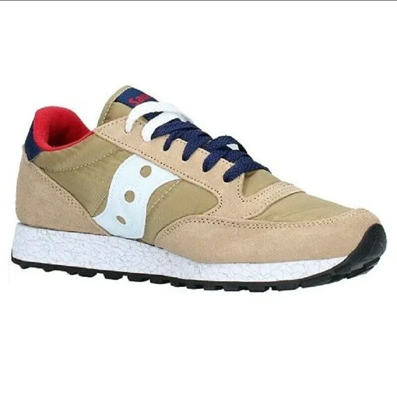 Saucony Originals men's sneakers Jazz S2044 518 tan red blue