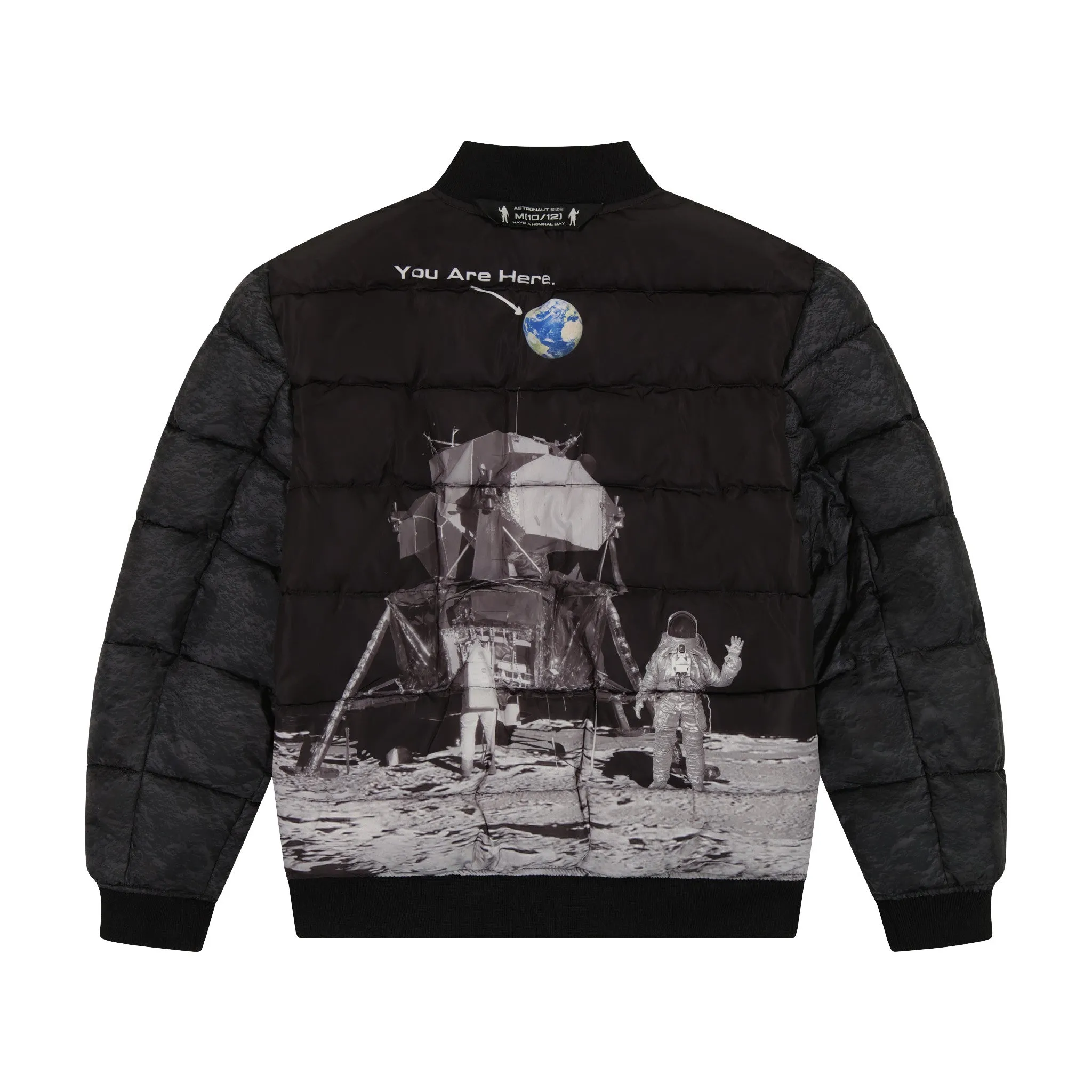 SPACEONE x Andy & Evan| Reversible Bomber Jacket | Galaxy White