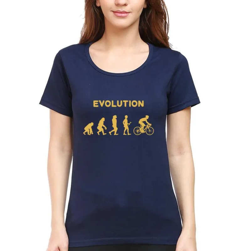 Swag Swami Women's  Evolution of Cycling  T-Shirt