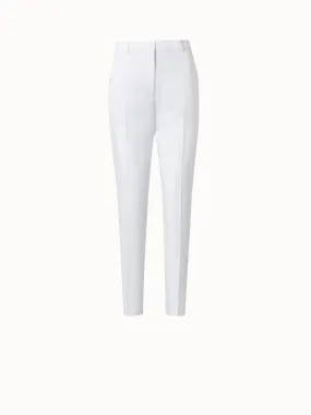 Tapered Hose aus Baumwollstretch-Satin