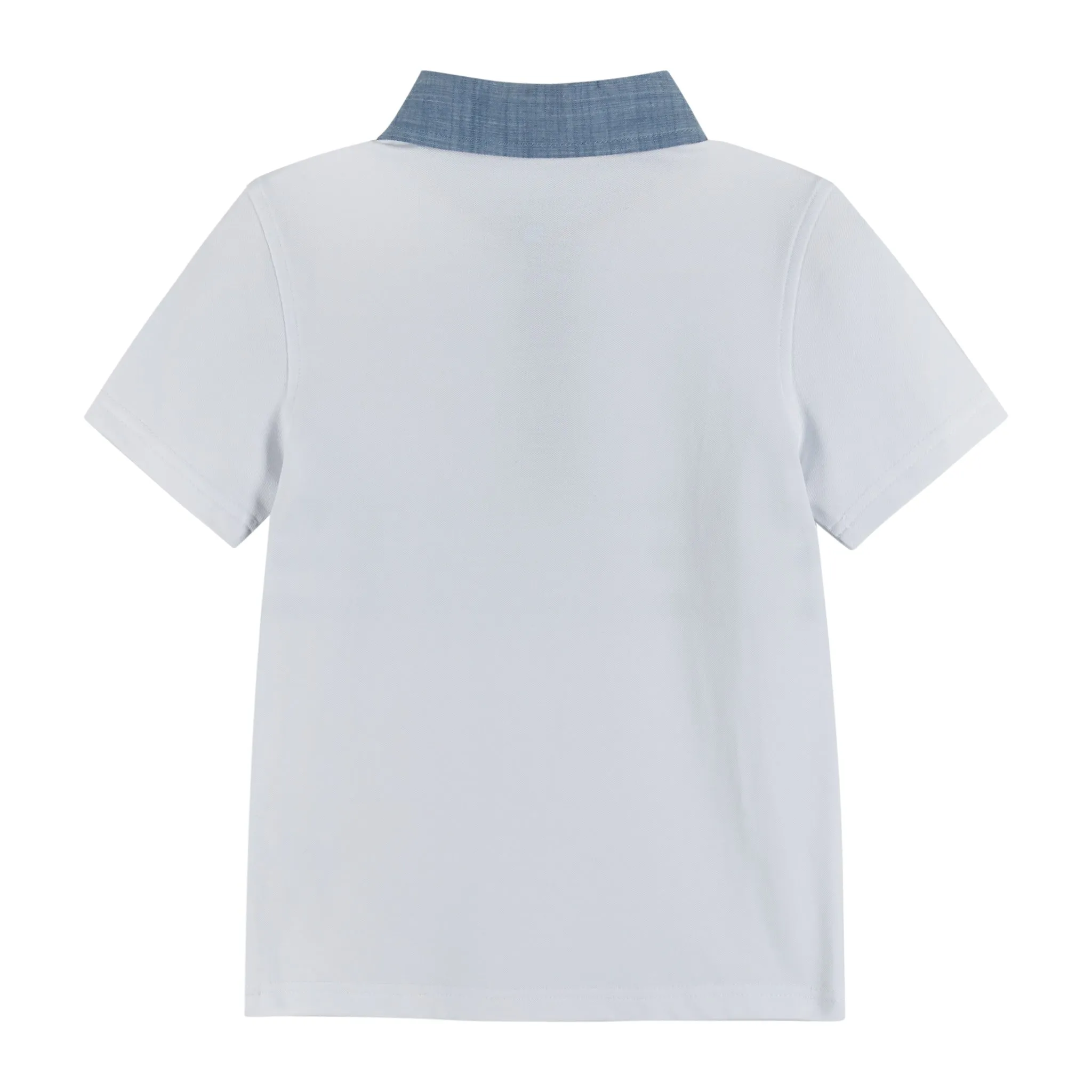 White Pique Polo Shirt