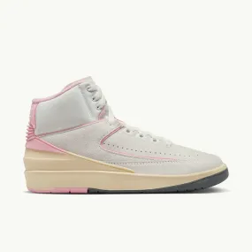 WOMENS AIR JORDAN 2 RETRO SUMMIT WHITE GYM RED MEDIUM PINK