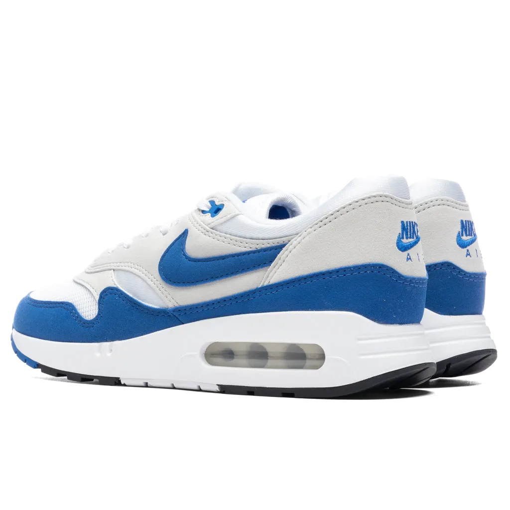 Women's Air Max 1 '86 Premium 'Royal' - White/Royal Blue/Light Neutral Grey/Black